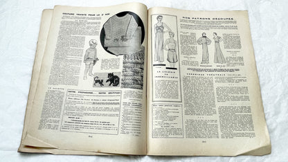 1930s - Vintage French Fashion Magazine - Mode Pratique - November 1935 - Special Edition - Evening Wear - Daywear - Patterns - Schiaparelli