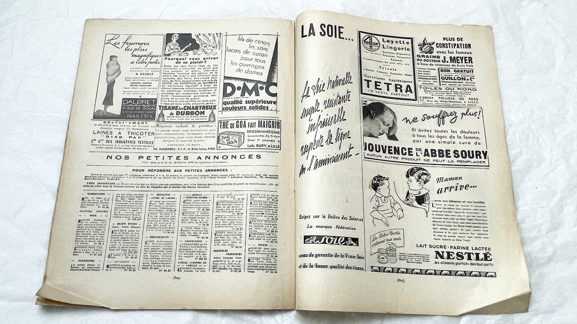 1930s - Vintage French Fashion Magazine - Mode Pratique - November 1935 - Special Edition - Evening Wear - Daywear - Patterns - Schiaparelli