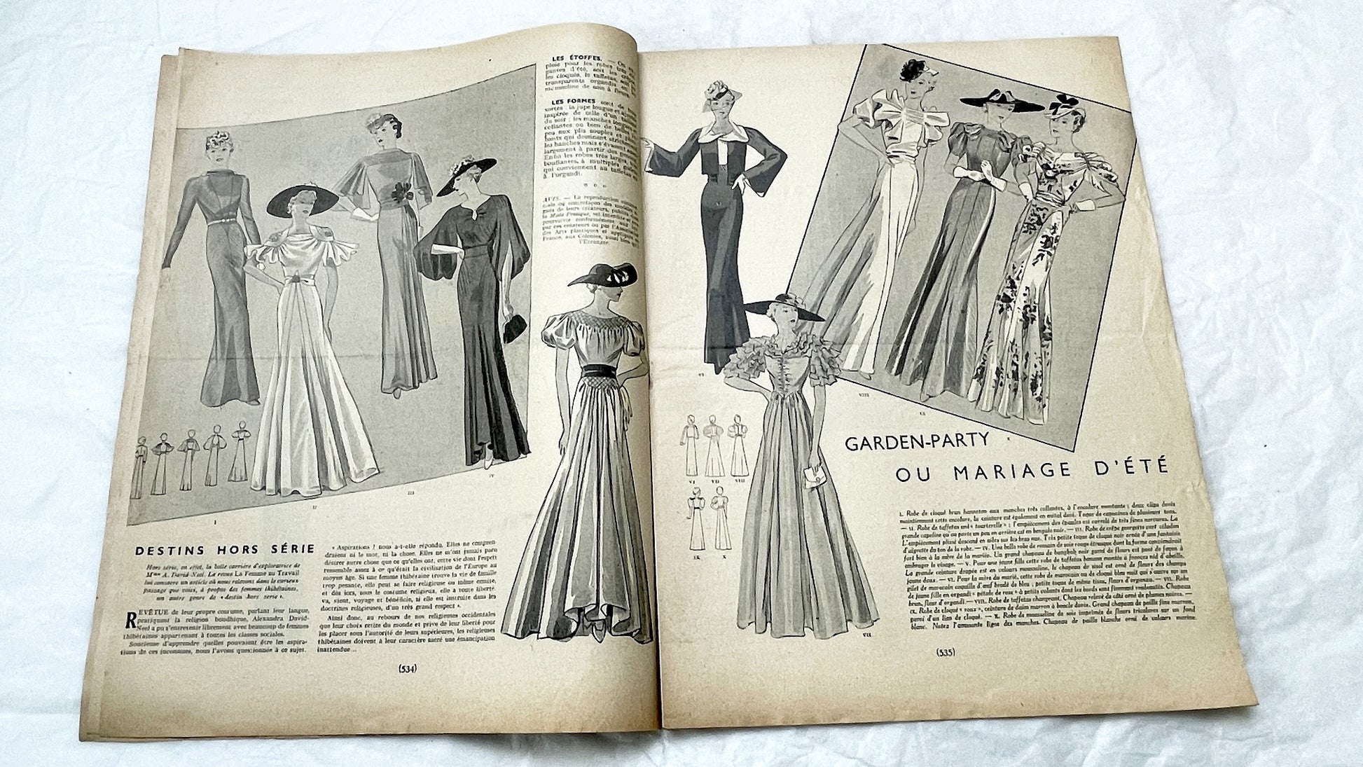 1930s - Vintage French Fashion Magazine - Mode Pratique - Historic Women's Style - Sewing Patterns - Hair Styles - Advertising Collectible