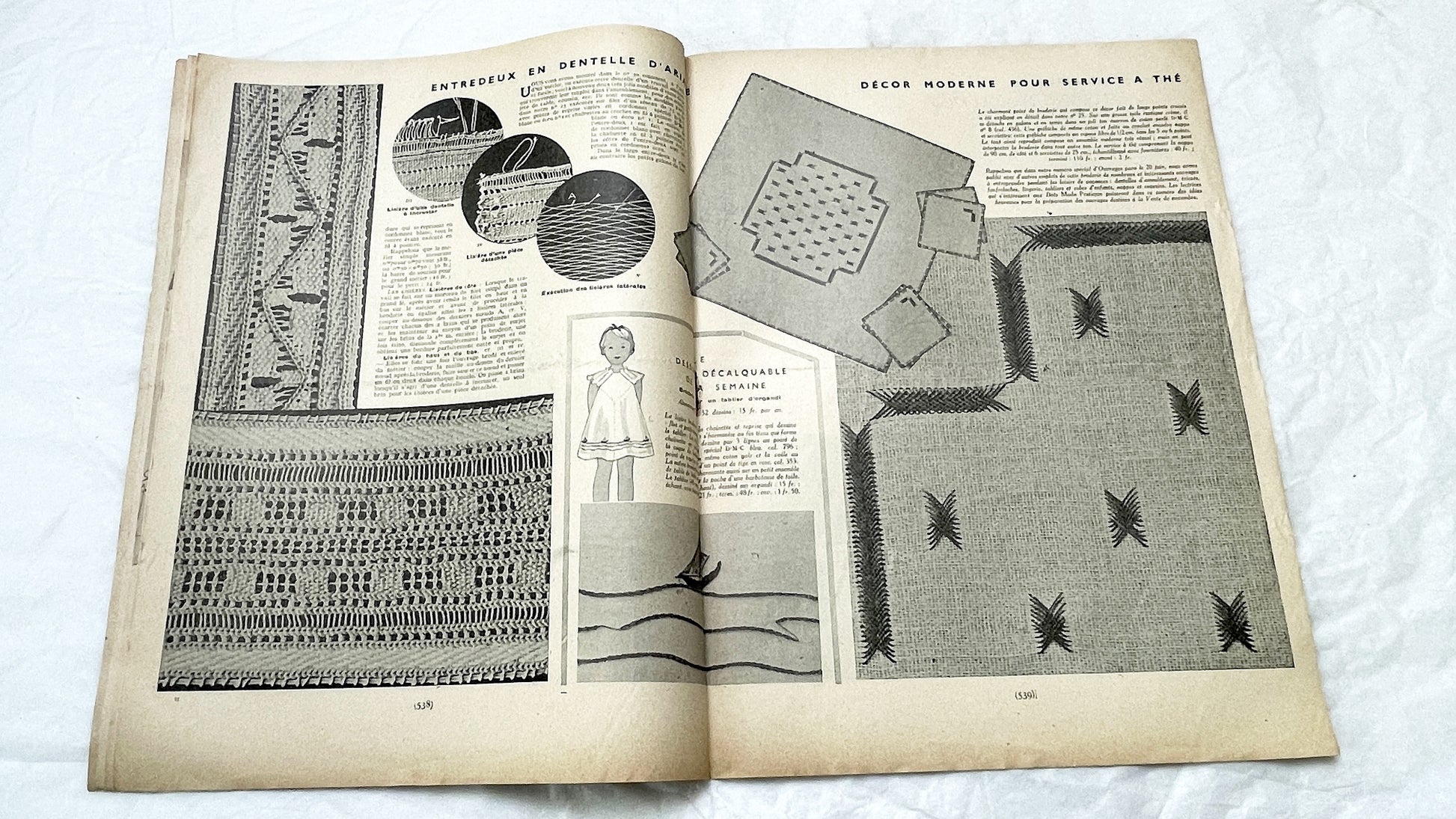 1930s - Vintage French Fashion Magazine - Mode Pratique - Historic Women's Style - Sewing Patterns - Hair Styles - Advertising Collectible