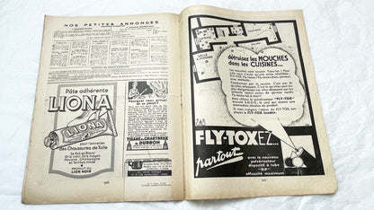 1930s - Vintage French Fashion Magazine - Mode Pratique - Historic Women's Style - Sewing Patterns - Hair Styles - Advertising Collectible
