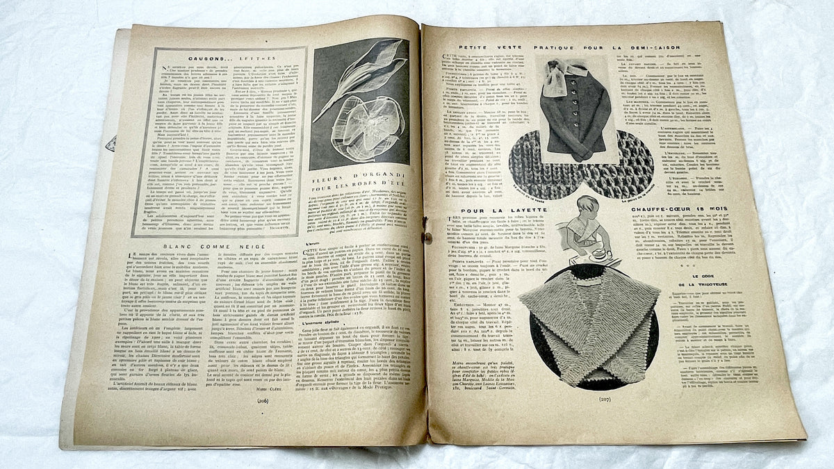1930s - French Fashion Magazine - Vintage Mode Pratique Publication - Evening Gown - Historical Style Guide & Craft Inspiration
