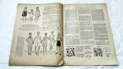 1930s - French Fashion Magazine - Vintage Mode Pratique Publication - Evening Gown - Historical Style Guide & Craft Inspiration