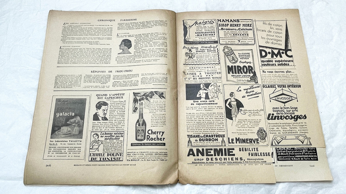 1930s - French Fashion Magazine - Vintage Mode Pratique Publication - Evening Gown - Historical Style Guide & Craft Inspiration