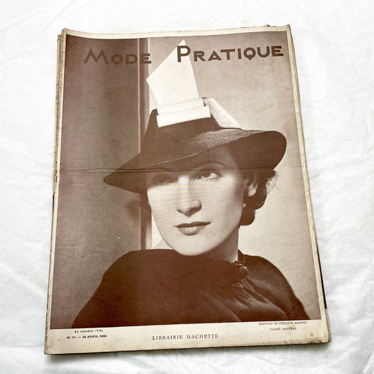 1930s - Vintage French Fashion Magazine - Mode Pratique - Women's Historical Style and Home Décor Guide - Collectible Magazine