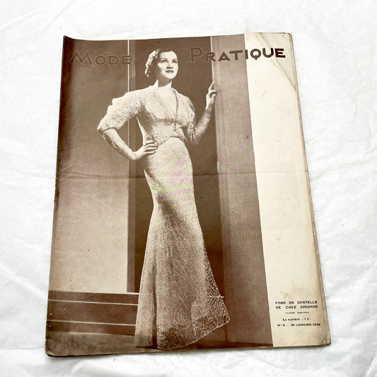 1930s - Mode Pratique French Fashion Magazine - Vintage 1930s - Elegant Dress Patterns - Lifestyle - Retro Ads - Collectible Ephemera