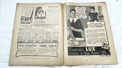 1930s - Vintage French Fashion Magazine Mode Pratique - Tailleurs Manteaux Special Issue - Women's Clothing Patterns - Hachette