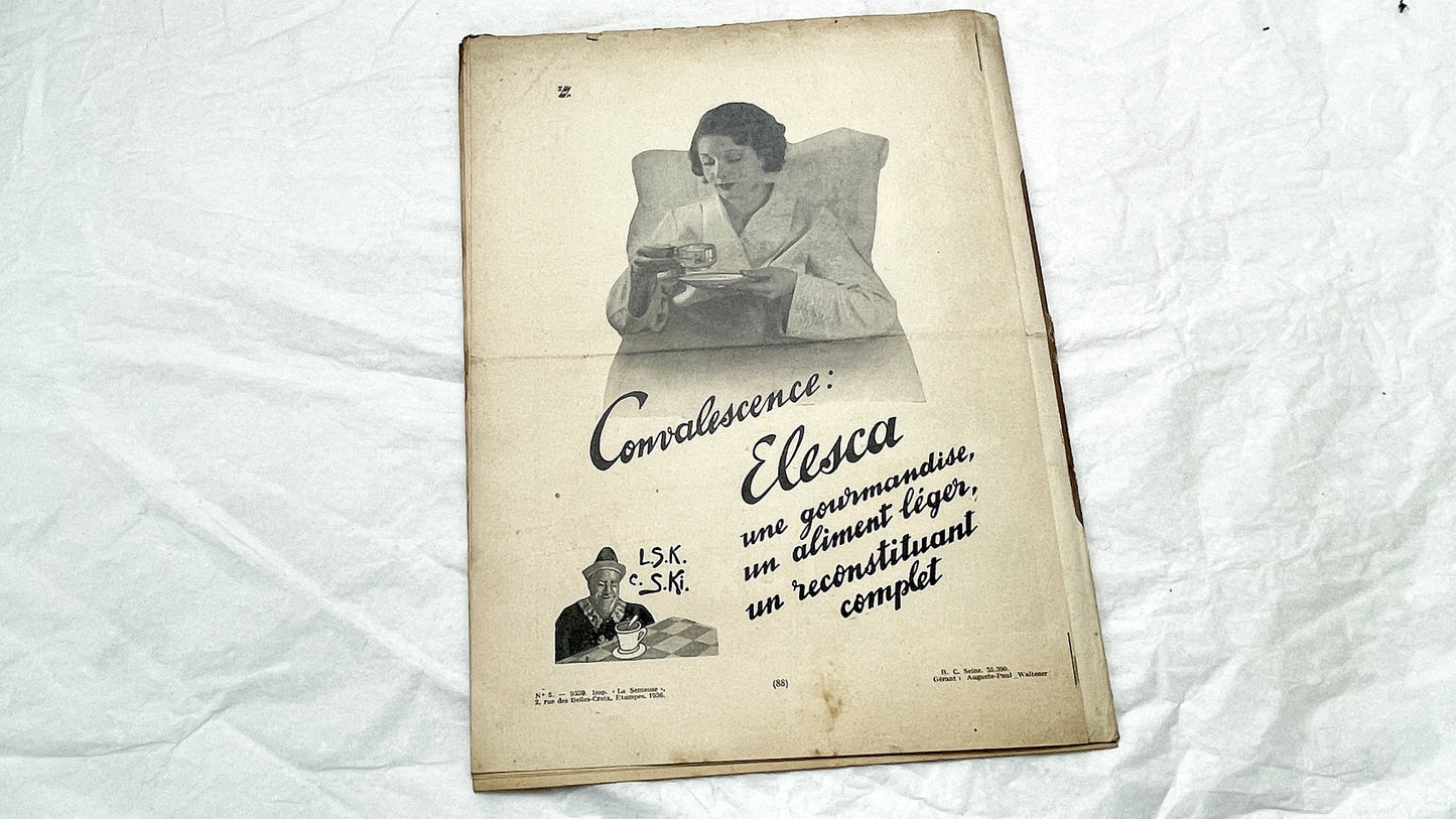 1930s - Vintage French Fashion Magazine Mode Pratique - Tailleurs Manteaux Special Issue - Women's Clothing Patterns - Hachette