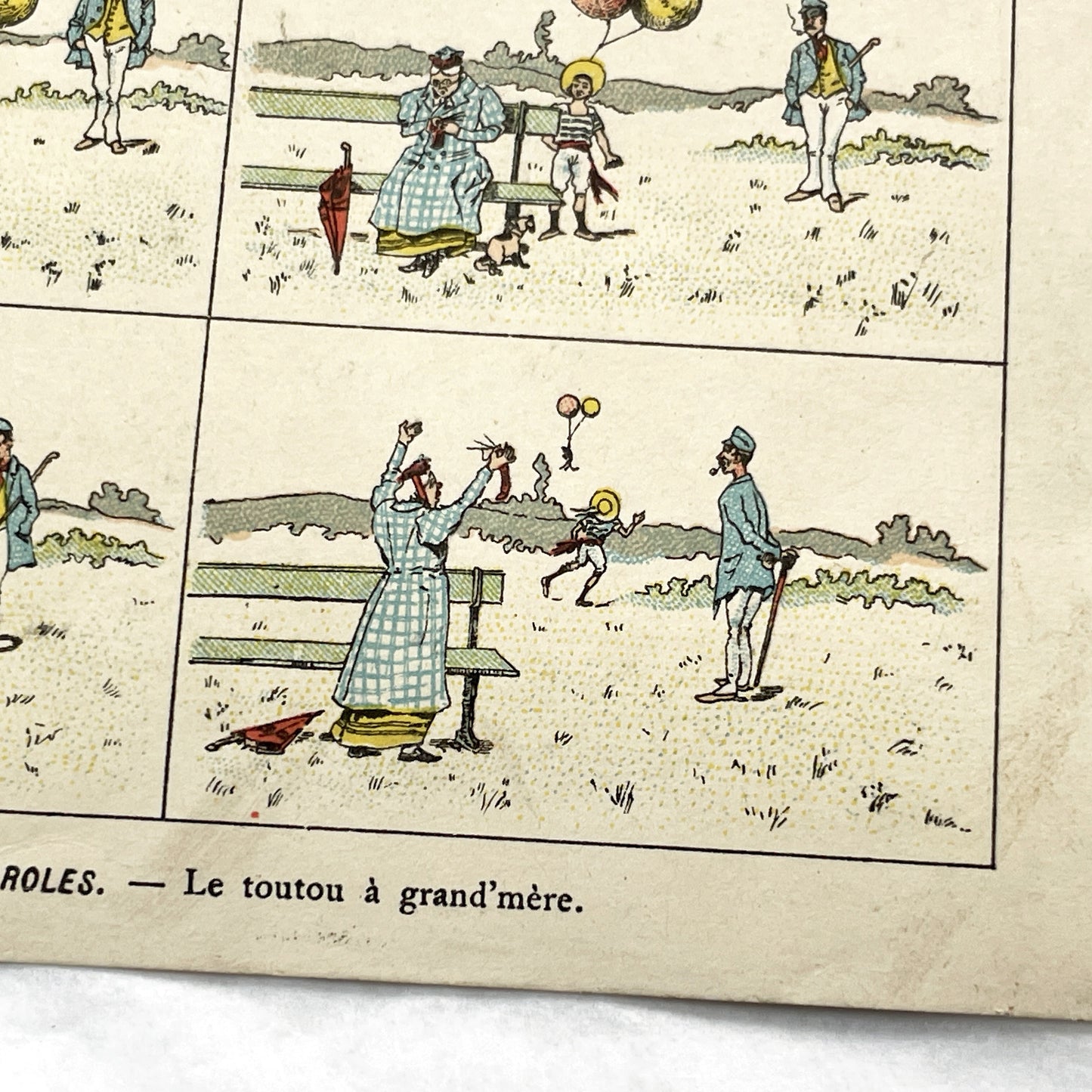 1900s - Antique Comic Illustration - Histoire Sans Paroles - Edwardian Era Humorous Illustration - Grands Magasins  - Art Collectible