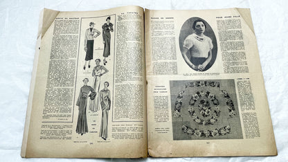1930s - Mode Pratique French Fashion Magazine - Vintage 1930s - Elegant Dress Patterns - Lifestyle - Retro Ads - Collectible Ephemera