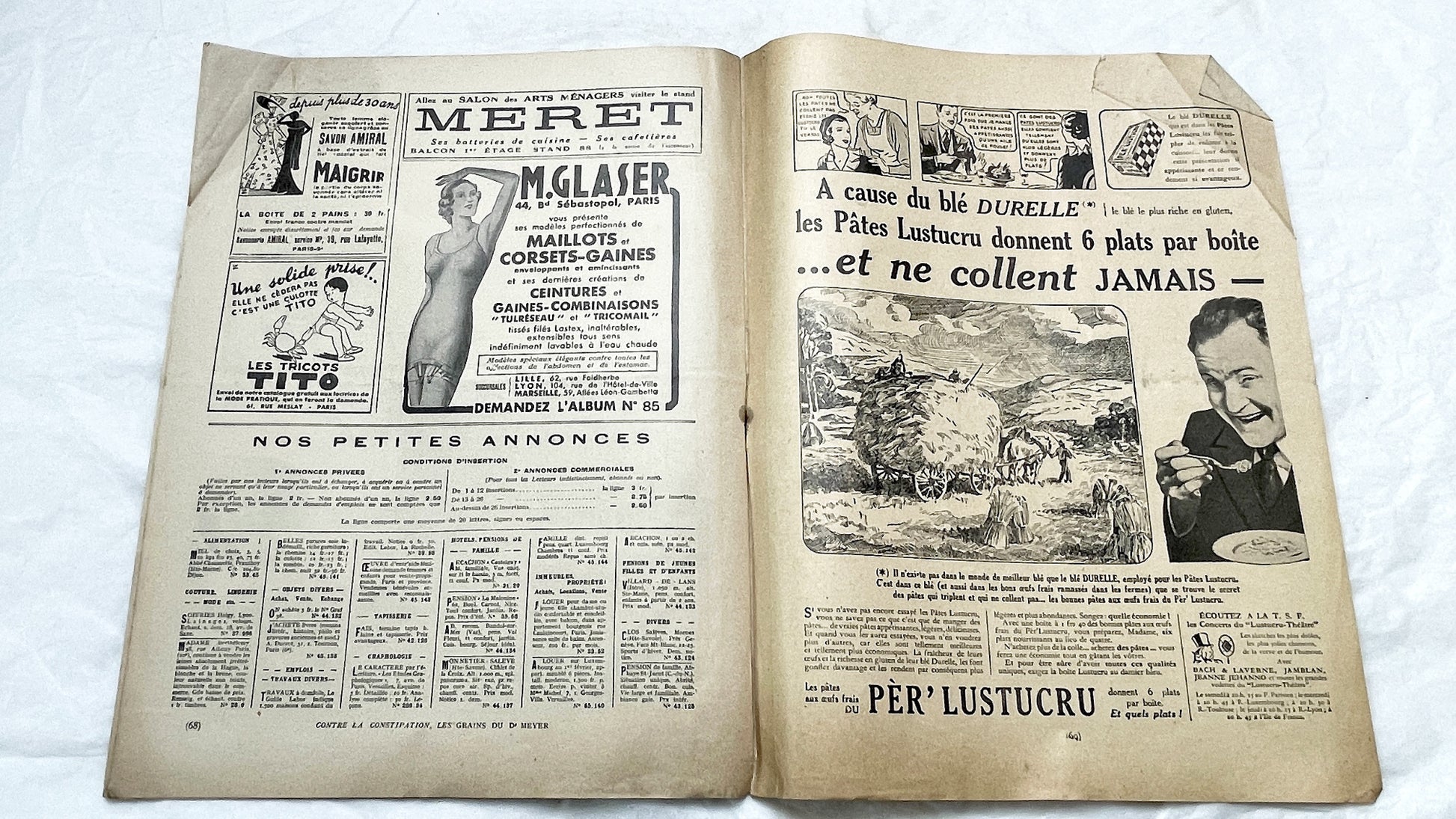 1930s - Mode Pratique French Fashion Magazine - Vintage 1930s - Elegant Dress Patterns - Lifestyle - Retro Ads - Collectible Ephemera