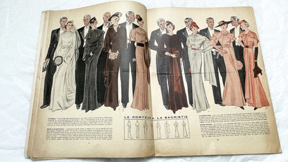 1930s - Vintage French Fashion Magazine - Mode Pratique - Special Bridal & Lingerie Edition - Wedding Dresses - Travel Wardrobe
