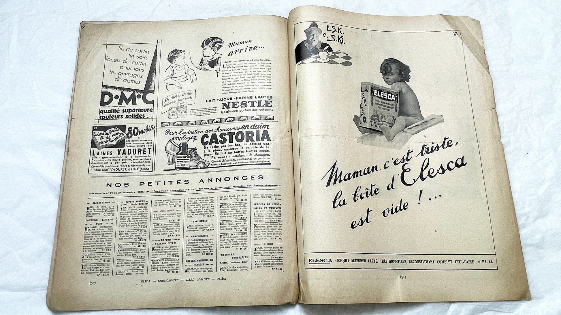 1930s - Vintage French Fashion Magazine - Mode Pratique - Special Bridal & Lingerie Edition - Wedding Dresses - Travel Wardrobe