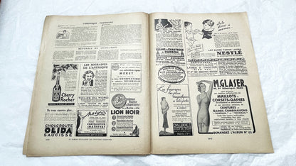 1930s - Vintage French Fashion Magazine - Mode Pratique - Original Period Style - Sewing Patterns - Classic Elegance - Collectible
