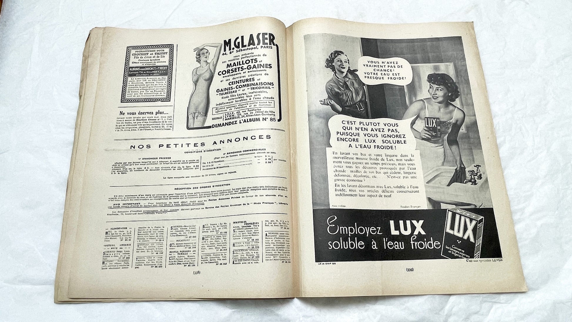1930s - French Fashion Magazine Mode Pratique - Vintage Women's Style, Sewing Patterns & Daily Life - Historical Advertising Ephemera