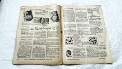 1930s - Vintage French Fashion Magazine - Mode Pratique - Elegant Womens Apparel - Home Crafts - Lifestyle Advice - Parisian Life