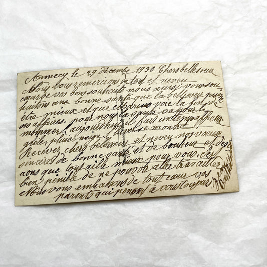 1910s - 1940s - Seven Vintage French Postcards Collection - Wwi Era Letters - French Correspondence - Historic Ephemera