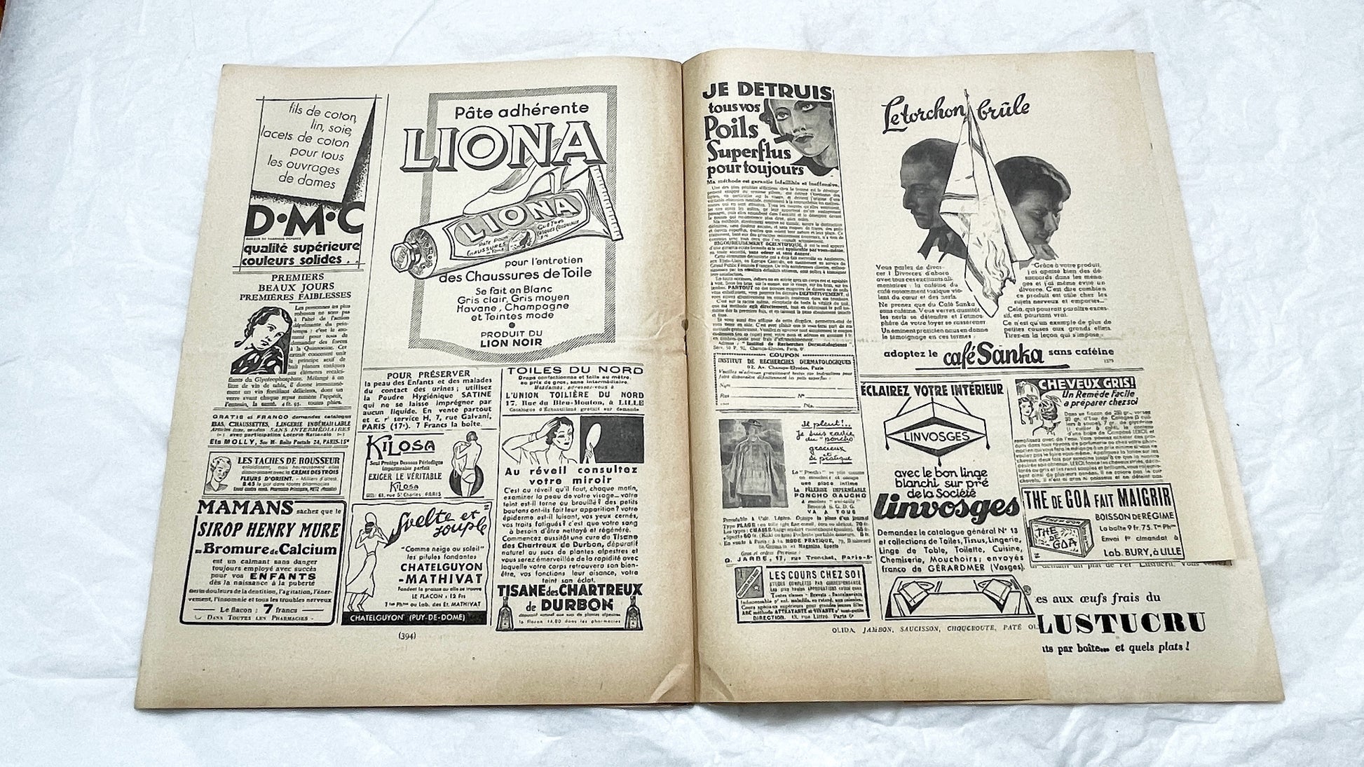1930s - Vintage French Fashion Magazine - Mode Pratique - Dress Patterns - Hat Styles - Advertising - Retro Style - Collectible Ephemera