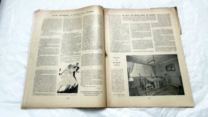 1930s - French Fashion Magazine Vintage Sewing Patterns Women's Style - Historical Apparel - Couture - Collectible Periodical