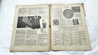1930s - French Fashion Magazine Vintage Sewing Patterns Women's Style - Historical Apparel - Couture - Collectible Periodical