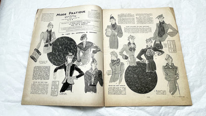1930s - French Fashion Magazine - Mode Pratique Françoise - Special Winter Models Issue - Vintage Elegant Style - Tailoring & Sewing