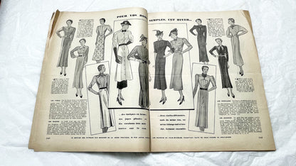 1930s - French Fashion Magazine - Mode Pratique Françoise - Special Winter Models Issue - Vintage Elegant Style - Tailoring & Sewing