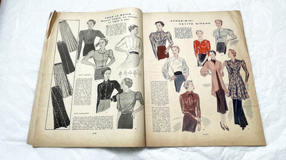 1930s - French Fashion Magazine - Mode Pratique Françoise - Special Winter Models Issue - Vintage Elegant Style - Tailoring & Sewing