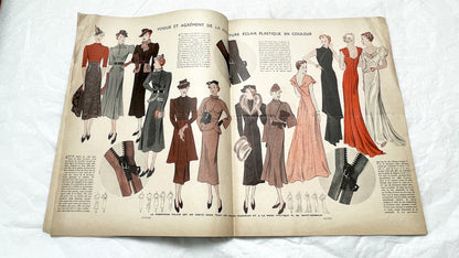 1930s - French Fashion Magazine - Mode Pratique Françoise - Special Winter Models Issue - Vintage Elegant Style - Tailoring & Sewing