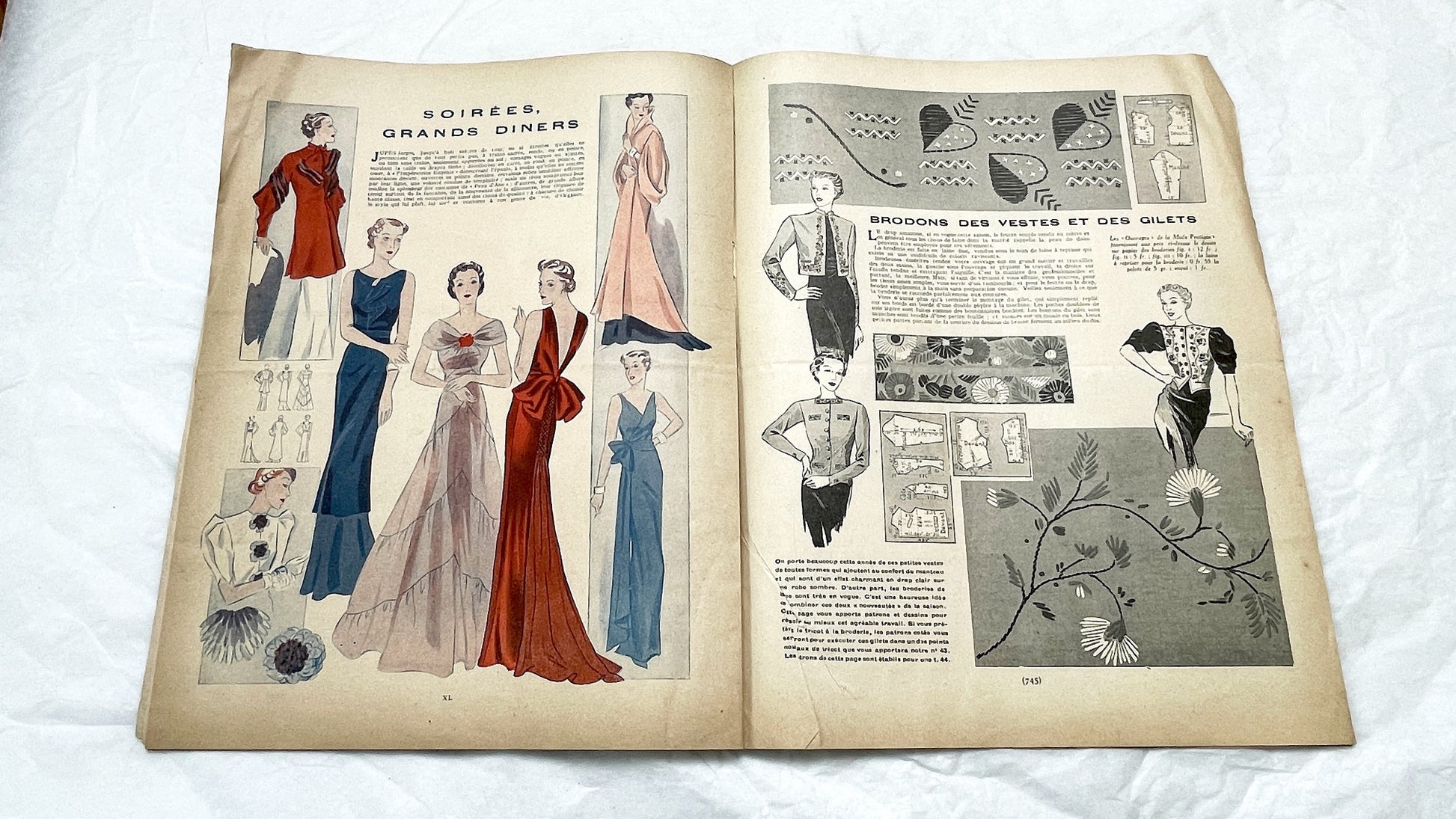 1930s - French Fashion Magazine - Mode Pratique Françoise - Special Winter Models Issue - Vintage Elegant Style - Tailoring & Sewing