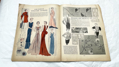 1930s - French Fashion Magazine - Mode Pratique Françoise - Special Winter Models Issue - Vintage Elegant Style - Tailoring & Sewing