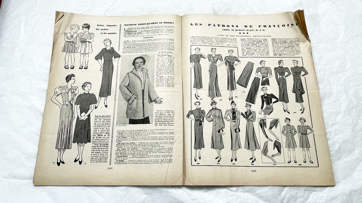 1930s - French Fashion Magazine - Mode Pratique Françoise - Special Winter Models Issue - Vintage Elegant Style - Tailoring & Sewing