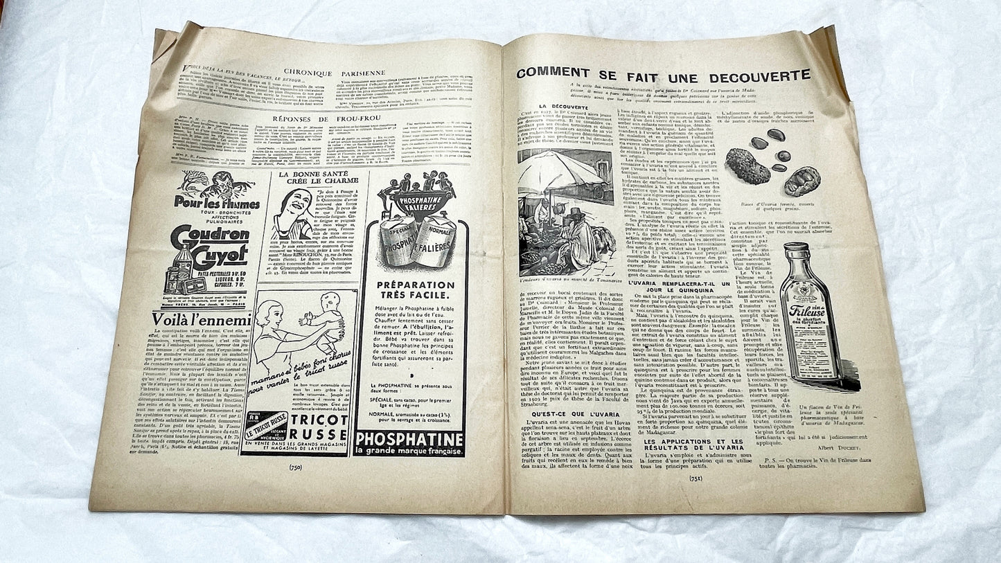 1930s - French Fashion Magazine - Mode Pratique Françoise - Special Winter Models Issue - Vintage Elegant Style - Tailoring & Sewing