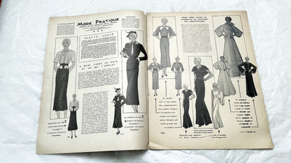 1930s - French Vintage Mode Pratique Magazine - Special Beauty Health Issue - Women's Fashion - Lifestyle - Historical Ephemera