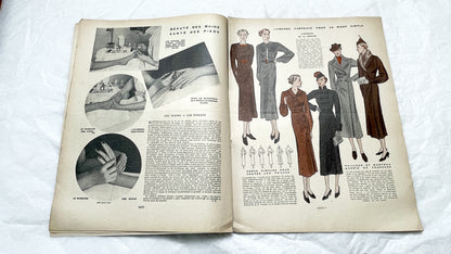 1930s - French Vintage Mode Pratique Magazine - Special Beauty Health Issue - Women's Fashion - Lifestyle - Historical Ephemera