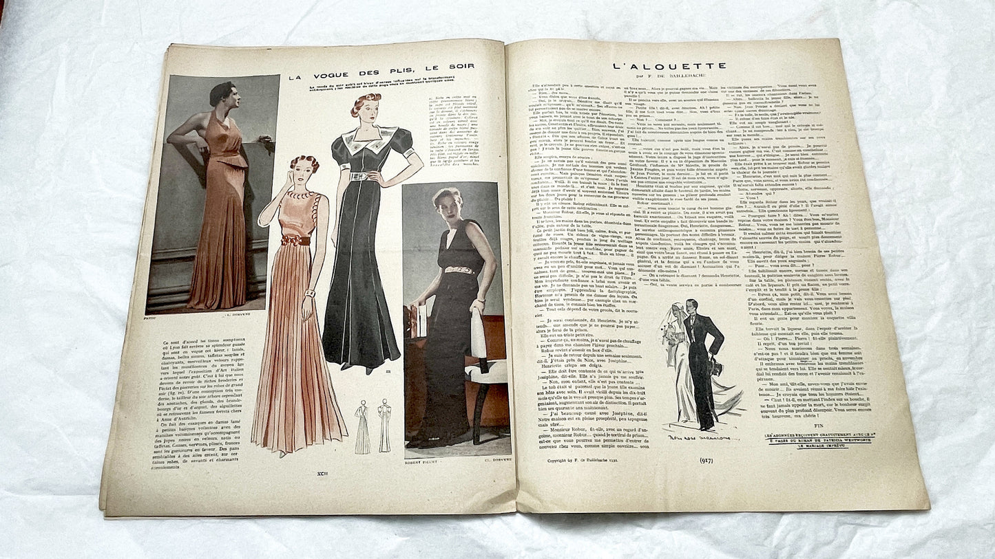1930s - French Vintage Mode Pratique Magazine - Special Beauty Health Issue - Women's Fashion - Lifestyle - Historical Ephemera