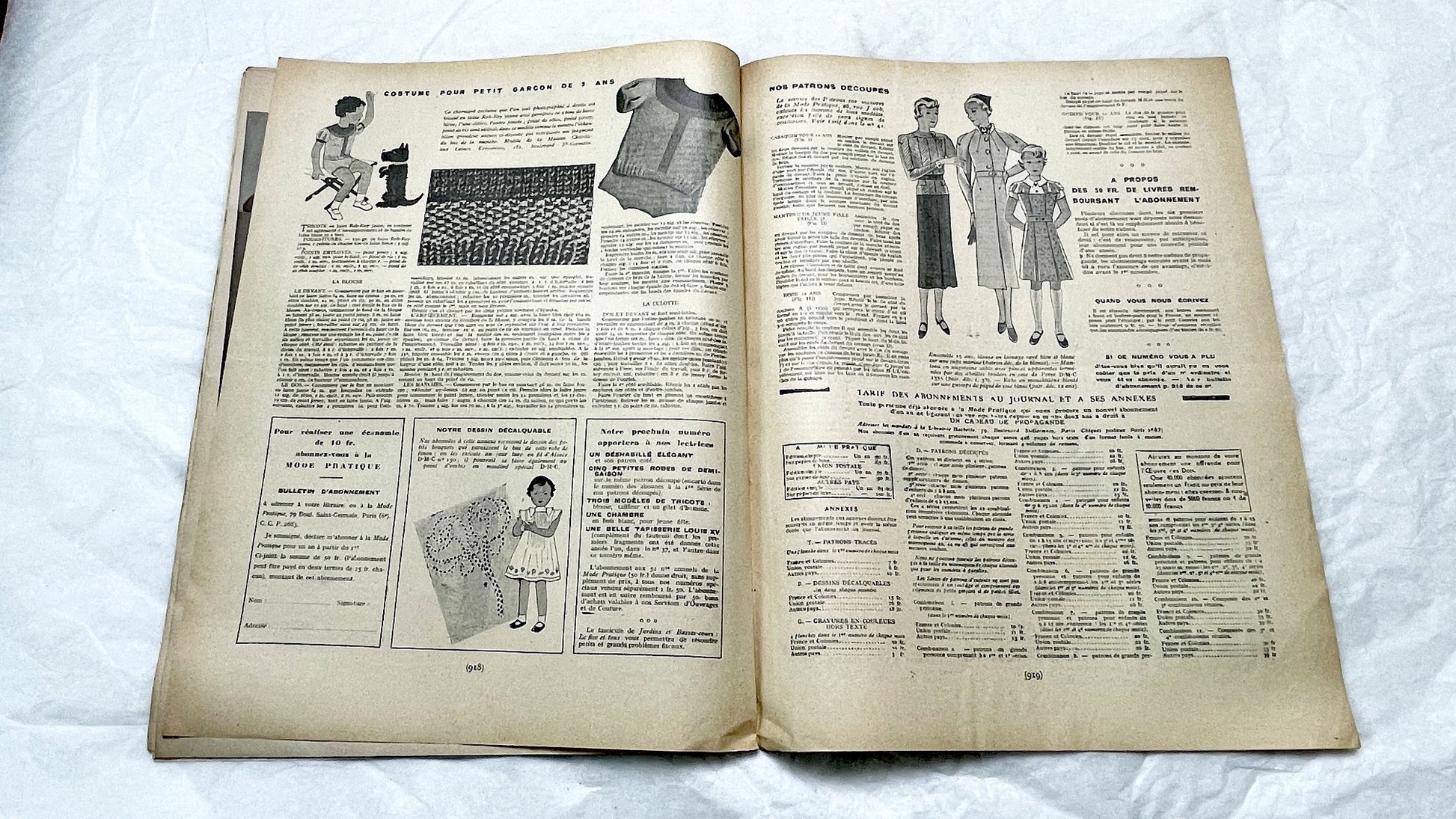 1930s - French Vintage Mode Pratique Magazine - Special Beauty Health Issue - Women's Fashion - Lifestyle - Historical Ephemera