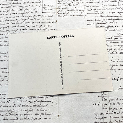 1920s - Paris Bois de Boulogne Avenue From Arc de Triomphe - Vintage French Postcard - Historic City View - Black & White Photo