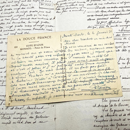 1930s - Historic Prince's Palace of Monaco Postcard - Vintage French Riviera Castle - Monte Carlo Heritage - Yvon Photographer