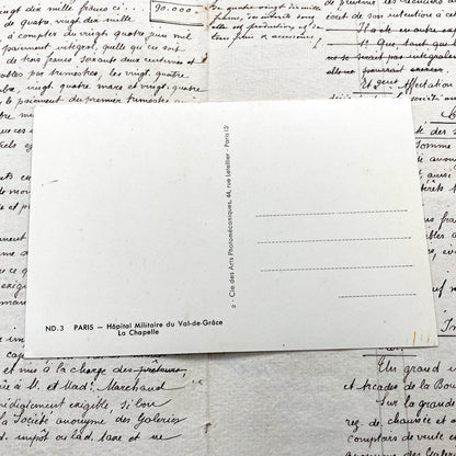 1930s - Vintage Paris Postcard - Val-de-Grace Church - Paris France - Historic Montmartre Architecture - Black White Photography