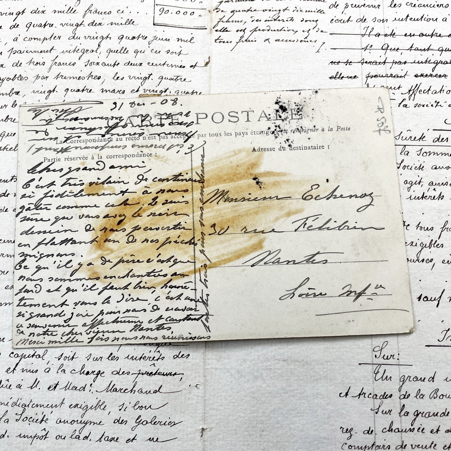 1900s - Antique Paris Postcard - Musée De Cluny - Vintage French History - Horse Carriages - Gothic Architecture - Rare Parisian Ephemera