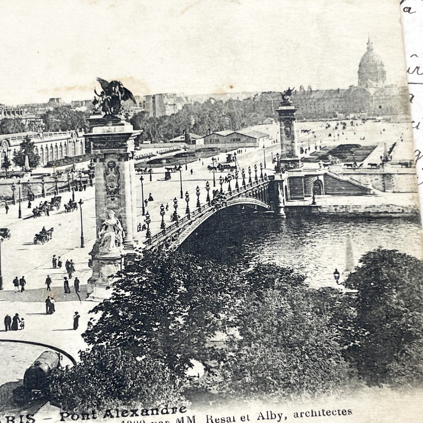 1910s - Paris Pont Alexandre III - Vintage Photo Postcard - Tsar Nicholas II - 1900 World's Fair Era - French History Collectible