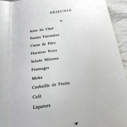 1960s - Two Vintage French First Communion Menus - 1961 Jean-Paul Jean-Pierre & 1962 Marie-Claude - Elegant Mid-Century Dining Ephemera