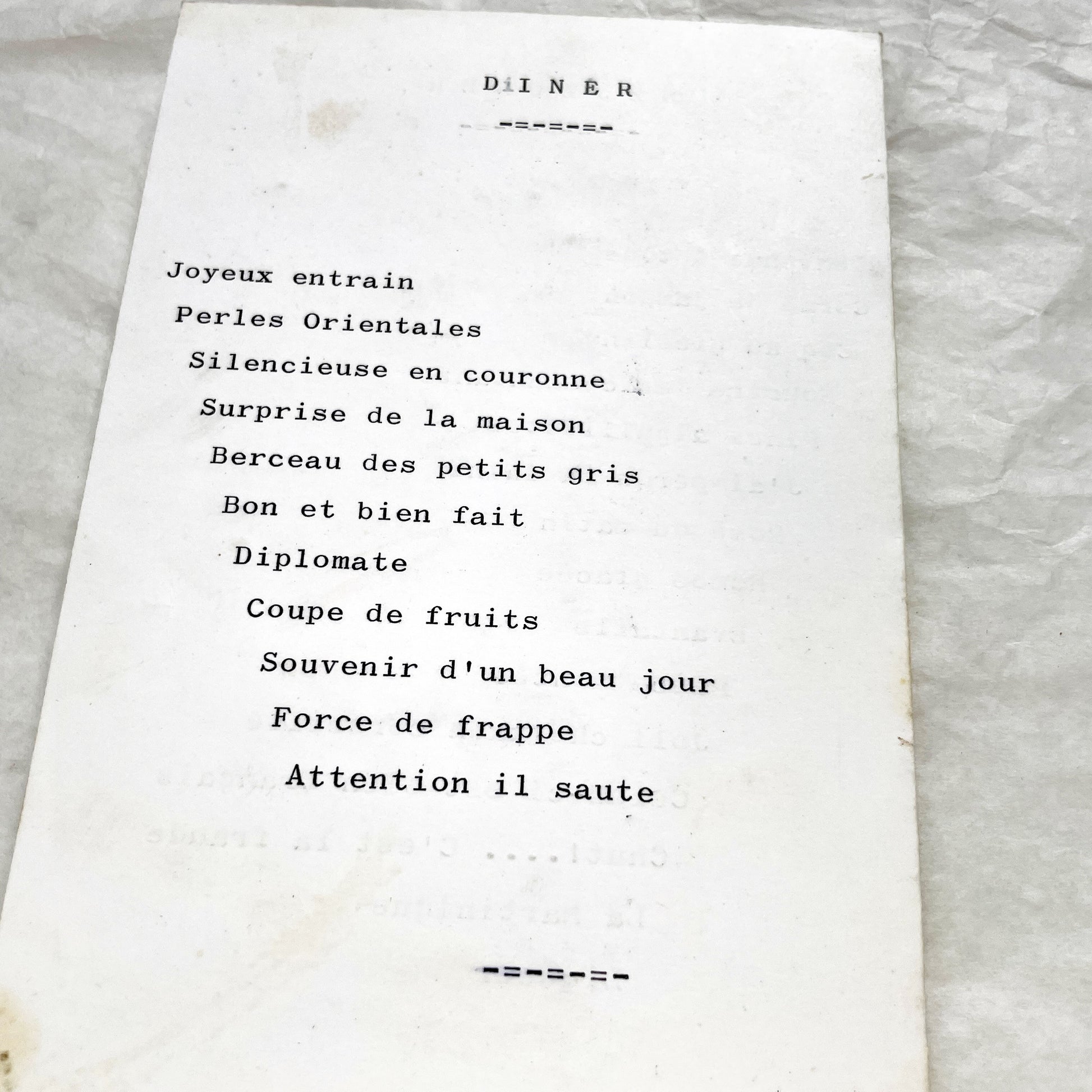 1960s - Vintage French First Communion Menu Card - Catholic Religious Event Memorabilia - Lunch & Dinner Celebration Souvenir