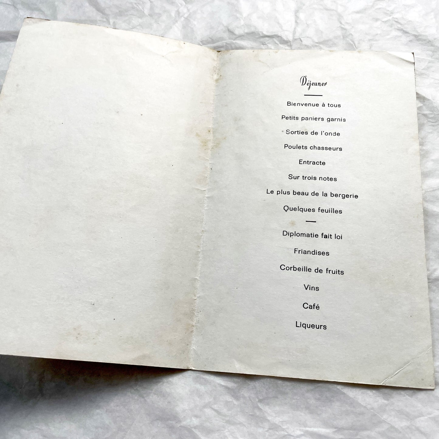 1960s - Vintage French First Communion Menu 1964 - Commemorative Menu - Retro French Religious Keepsake - Antique Paper Ephemera