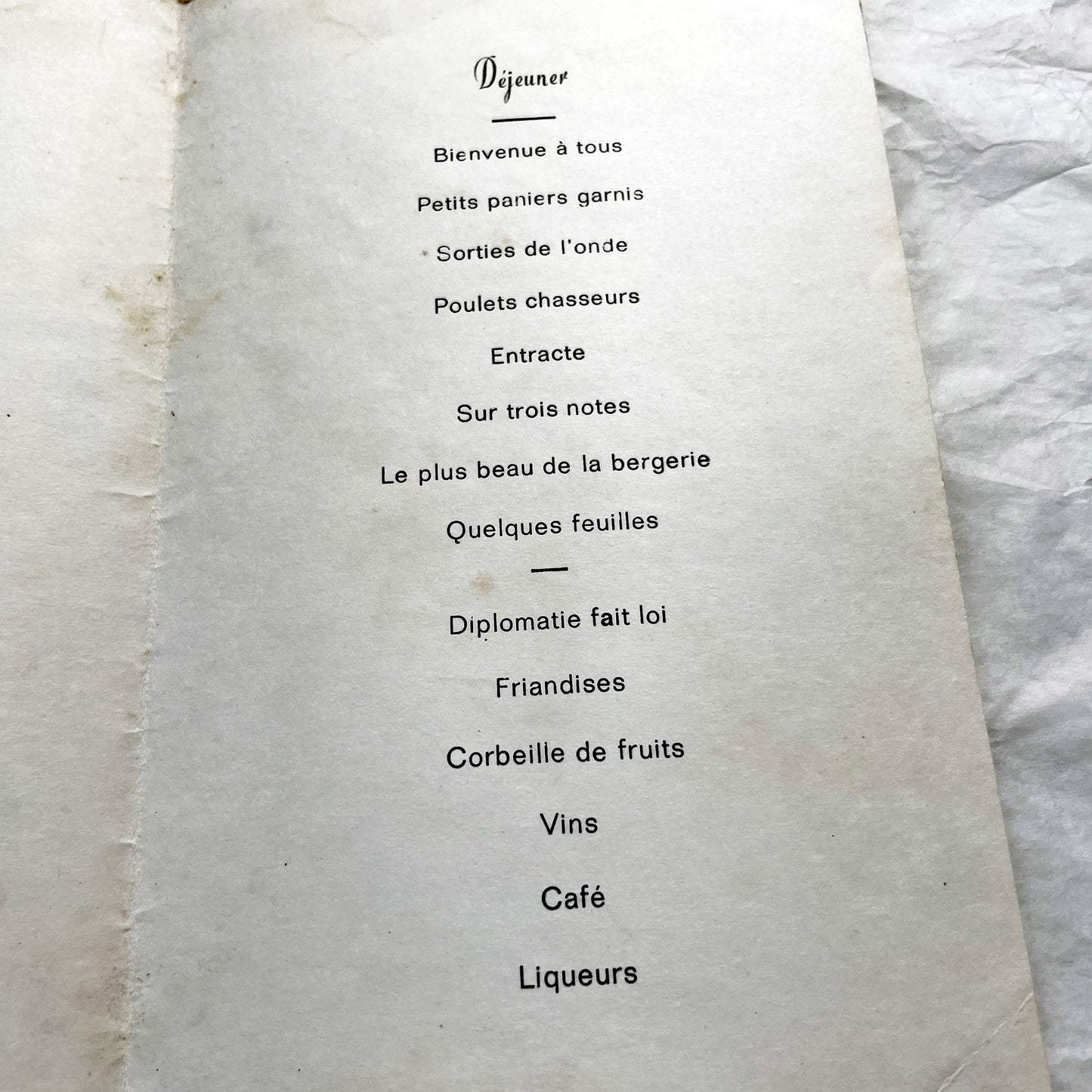 1960s - Vintage French First Communion Menu 1964 - Commemorative Menu - Retro French Religious Keepsake - Antique Paper Ephemera