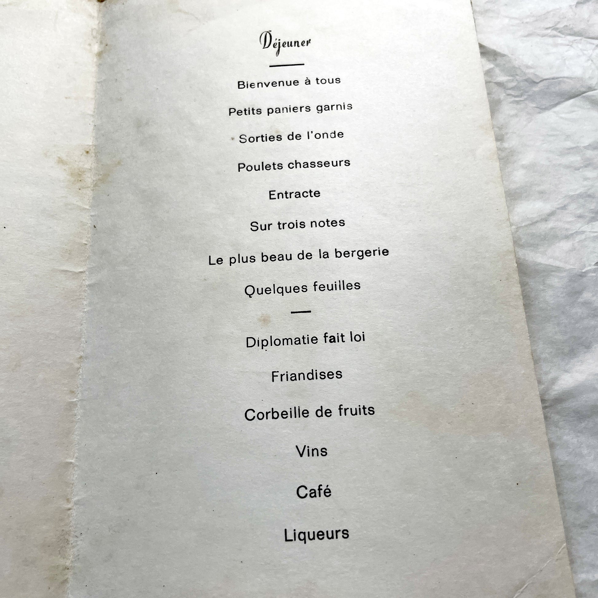 1960s - Vintage French First Communion Menu 1964 - Commemorative Menu - Retro French Religious Keepsake - Antique Paper Ephemera