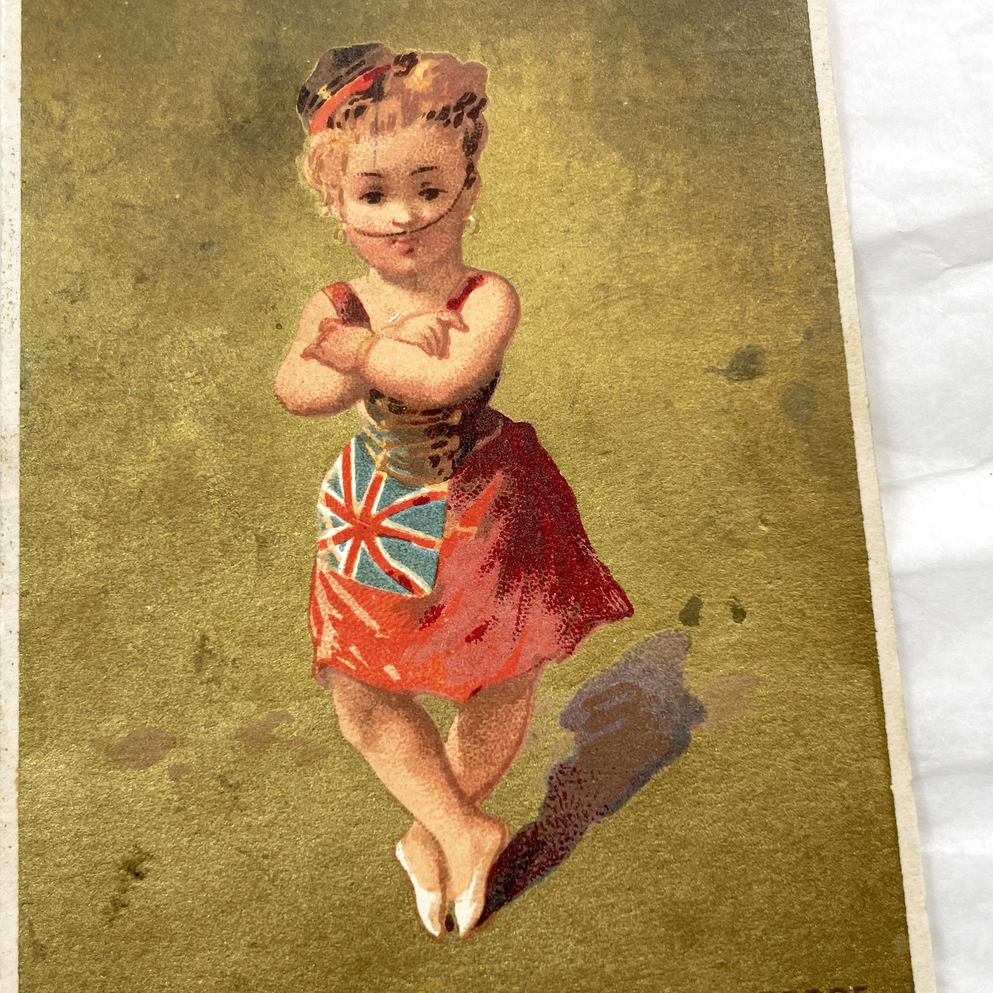 Late 19th - Set of Three Chocolatier Advertising Trade Cards - Antique French Chromolithographs - National Costume Children Set