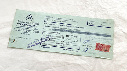 1650s - Lot of 6 Vintage French Bills of Exchange – Handwritten Commercial Documents with Stamps