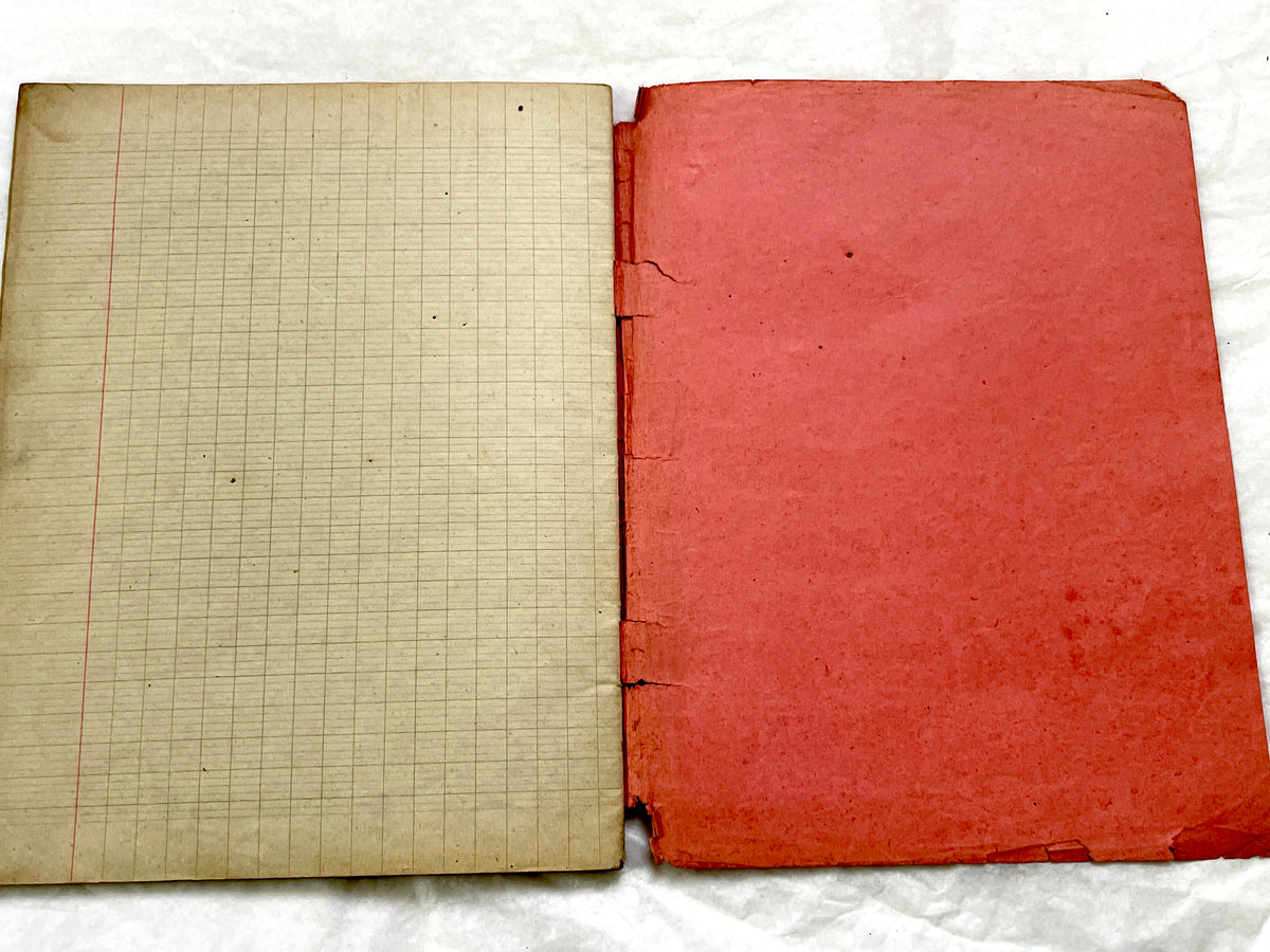 1920s - French School Notebook - Young Girl's Poetry & Songs Copybook - Dated 1926 French Lessons