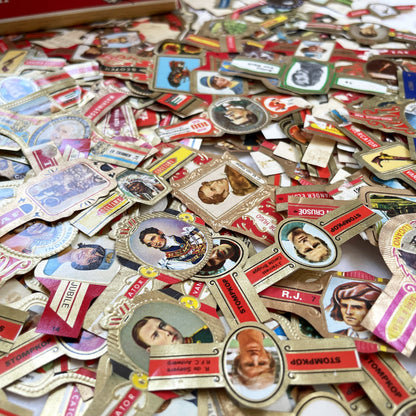 1960s - 50 Vintage Cigar Bands Collection - European And American Tobacco Rings - Over 50 Unique Designs - Collectible Paper Ephemera